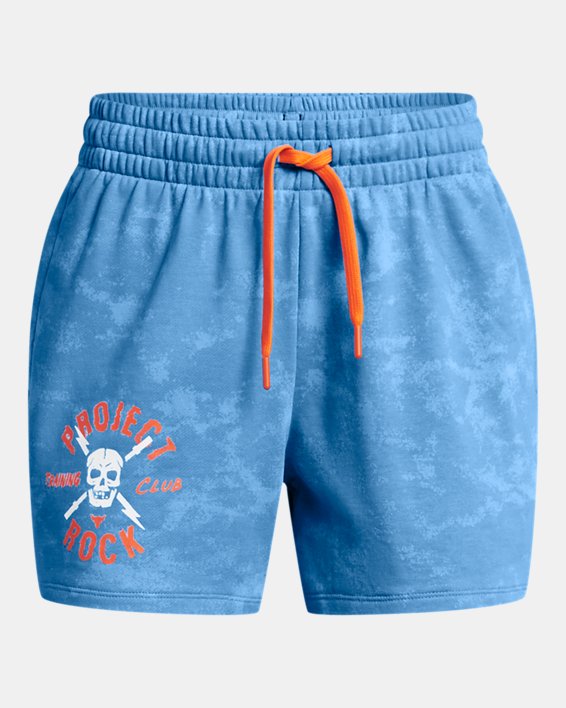 Women's Project Rock Terry Underground Shorts in Blue image number 4